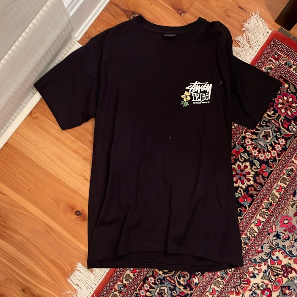 Black Stussy tribe tshirt